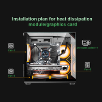High Quality Tempered Glass Gaming PC Case ITX MATX Computer Case Support 330mm GPU 240mm Radiator Top I/O USB3.0 USB2.0