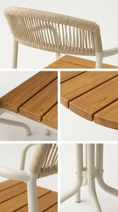 [BeNK] New Design 5PC Durable Outdoor Rope <b>Dining</b> <b>Set</b> for Outdoor Garden Porch Garden Backyard Lawn Furniture - Product Image 5