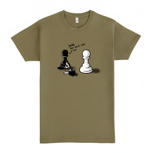 Maglietta Join The Dark Side con design a scacchi, grafica unisex per adulti - Product Image 1