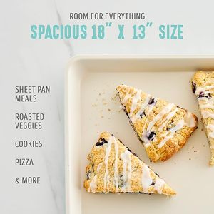 Bandeja para Hornear en Oferta, Antiadherente, de Cerámica Saludable, Libre de PFAS, Fácil de Limpiar, Regalo para el Día de <span class=keywords><strong>la</strong></span> Madre - Product Image 4