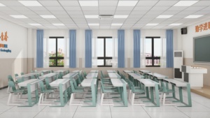 Hiện đại được thiết kế nội thất trường học thoải mái bảng gỗ nhựa lớp học bàn ghế đặt cho Trung Học nhà văn phòng sử dụng - Product Image 6