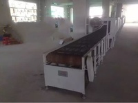 Ligne de séchage industrielle pour la décoration de bouteilles de vin en verre, haute température 650°C, avec circulation d'air chaud et écran tactile