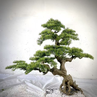 Künstlicher Bonsai-Kiefernbaum für Innen und Außen, Grüner Plastik-Bonsai-Baum für Haus, Terrasse, Garten, Weihnachtsdekoration