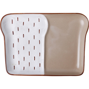 SYL ins style vaisselle créative en céramique assiette à pain assiette à dessert pour petit déjeuner assiette à <span class=keywords><strong>baguette</strong></span> assiette à toast vaisselle à pain colorée à la main - Product Image 6