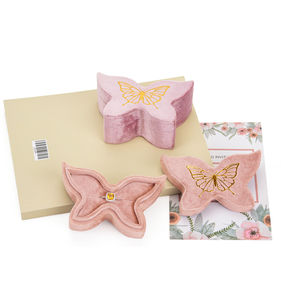 <span class=keywords><strong>2026</strong></span> Neue Modische Exquisite Samt-Schmetterling-<span class=keywords><strong>Ring</strong></span>-Ohrring-Schmuckverpackung Schmuckbox Geeignet für den Valentinstag - Product Image 5