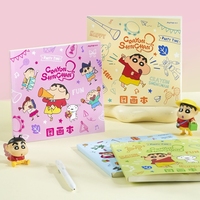 Carnet de dessin carré Happy Crayon Shin-chan SR 102001 en gros – Papeterie mignonne pour étudiants et croquis