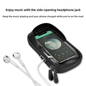 Support de téléphone étanche pour vélo avec écran tactile, <span class=keywords><strong>sacoche</strong></span> de guidon pour smartphone, accessoires de cyclisme <span class=keywords><strong>VTT</strong></span> et vélo de route - Product Image 5