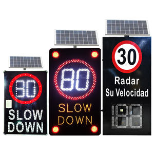 لافتة سرعة رقمية تعمل بالطاقة الشمسية للسلامة المرورية، لوحة عرض سرعة مرورية متحركة، كاشف سرعة مروري بشاشة LED، لافتة حد السرعة بتقنية الرادار - Product Image 6