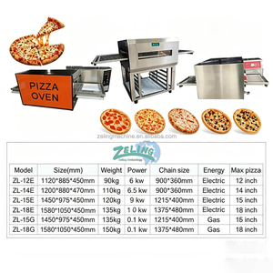 <span class=keywords><strong>Horno</strong></span> de Pizza Comercial con Cinta Transportadora, de 12-18 Pulgadas, Calentamiento <span class=keywords><strong>El</strong></span>éctrico o a Gas, 0.1-10kw, con Control Digital para Pizzería - Product Image 6