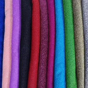 Polyester Lurex Mỹ Jijimi Sáng Bóng Kim Loại Lurex Vải Cho May Mặc Trang Trí Nội Thất