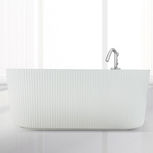 Meistverkaufte Reinweiße Klassische Universelle Freistehende Acryl-Badewanne für Badezimmer - Product Image 4