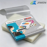 Pochettes de plastification thermique brillantes JIWEN, feuilles de plastification PET transparentes A4/A3 durables, film protecteur EVA souple à super adhérence, haute qualité