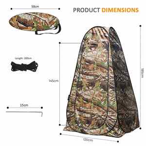 Carpa Portátil para Exteriores, Instantánea, Espaciosa, para Cambiarse de Ropa, para Acampar, Hacer Senderismo, Playa, Baño, Ducha - Product Image 4