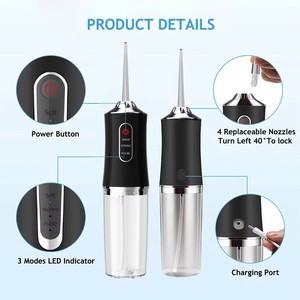 Handheld Electric Water Flosser <b>USB</b> <b>Rechargeable</b> <b>Battery</b>-Powered IPX7 Waterproof Portable Dental Care Device 5+ Pressure Levels - Product Image 5