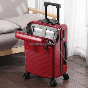 Valise de voyage rigide en ABS/PC la moins chère avec <span class=keywords><strong>port</strong></span> USB, ouverture frontale intelligente 20 pouces et porte-gobelet – Ensemble de bagages - Product Image 6