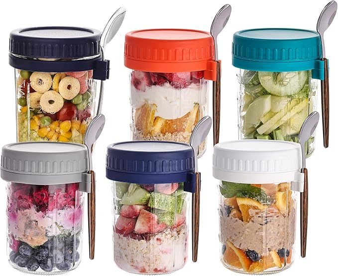 Portable Overnight Oats Food Storage Containers