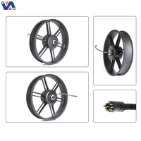 Newimage OUXI V8 Ebike Accessoires 20 pouces moteur roue 48V 500W moyeu arrière moteur Kit moteur ligne sur le côté gauche-prise noire