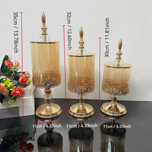 Europese Luxe Kristalglas Opbergpot Deksel Koffie Voedselbewaarcontainer Groothandel Geschenken Koffie Snoep Thee Suikerbussen - Product Image 6