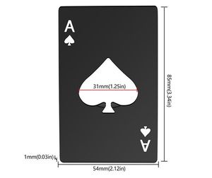 Abrebotellas de tarjeta de crédito de Venta caliente Creative Poker en forma de abrebotellas de acero inoxidable herramienta para el hogar - Product Image 5