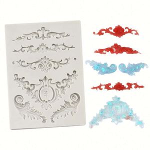 Tradition Design Silicone Resin <b>Hand</b> Make Chocolate Bake Decoration Diy Reused Lace Shape <b>Mold</b> Silicone. OEM\ODM - Product Image 3