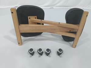 Umweltfreundlicher Buchenholz-Korrekturstuhl mit Abnehmbaren Rollen, für Schönheitssalons und Sport- und Gesundheitsinstitute - Product Image 3