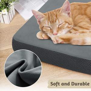 Funda Lavable e Impermeable para Cama de Perro SOFTOWN, Repuesto para Perros y Gatos, Solo Funda (Gris 36x27x6 Pulgadas, Uso Interior en Todas las Estaciones) - Product Image 6