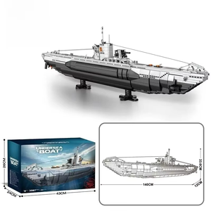 EN STOCK 33050 MOC Bloques de Construcción de Submarino Militar de la Segunda Guerra Mundial, Ladrillos de Submarino para Armar, Juguetes para Niños, Set de Regalo de Navidad - Product Image 1