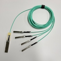 Câble AOC QSFP28 vers 4x25G SFP28 MPO 100G compatible générique, 5G PoE, haute densité, pour interconnexion de rack, réseau d'entreprise