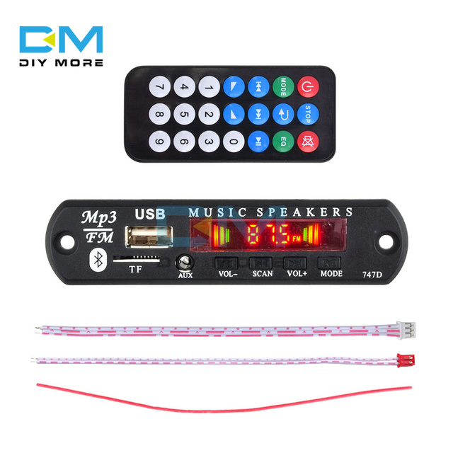 Diymore X-HX0500A 9V 12V Wireless 5.0 MP3 WMA WAV Decoder Board USB TF Radio Music Car MP3 Player Audio Module Remote Control