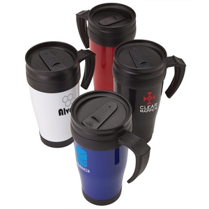 Vaso de Viaje para Auto de Plástico de Doble Pared de 16 oz con Asa - Product Image 3