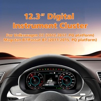 Dasbor Digital 12,3 inci untuk Volkswagen CC Magotan Passat B7 2011-2016, Spedometer, Kokpit Virtual, CarPlay, Android Auto