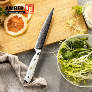 مطبخ من الفولاذ <span class=keywords><strong>6</strong></span> بوصة فائق الحدة لجميع الأغراض 67 طبقة من دمشق VG 10 بمقبض من حجر الفيروز - Product Image 1