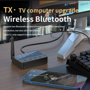 Émetteur-récepteur audio sans fil 2-en-1 D600 à faible latence, pour 2 appareils, adaptateur <span class=keywords><strong>Bluetooth</strong></span> Aux - Product Image 3