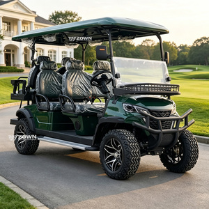 Chariot de golf électrique 4x4 tendance 2026 avec auvent et ceinture de sécurité, certifié CE, 3-4 places, 30 km/h - Product Image 1