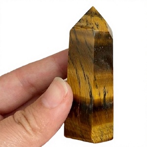 Torre de Piedra Curativa, Varita de Cristal Pulido, Reiki, Feng Shui, Propósitos Decorativos, Piedra Preciosa Natural de Ojo de Tigre y Ágata - Product Image 1