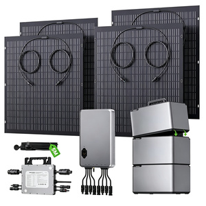 Sistema de Almacenamiento de Energía <span class=keywords><strong>con</strong></span> Batería de Litio, Kit Solar Fotovoltaico Monocristalino para Balcón <span class=keywords><strong>con</strong></span> Inversor de Onda Sinusoidal Pura - Product Image 1