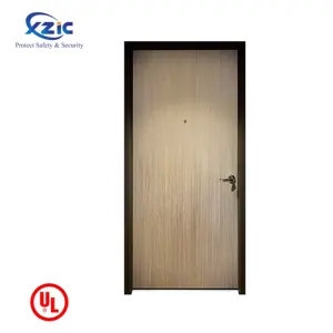 Hotel indoor solid soundproof wooden door fire rated interior doors fire rated door wood