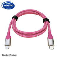 Certificado 8K 60Hz 40Gbps PD 240W Tipo C Trenzado USB4.0 Cable de carga rápida Chaqueta de PVC 5A Thunderbolt 4 3 2 Compatible