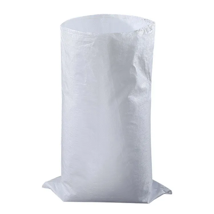 China Factory Direct Selling Polypropylene Sack 25kg 50kg Plain White Pp Woven Bag For Food Products