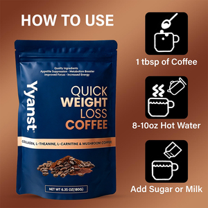 Private Label Sugar <b>free</b> collagen mushroom extracts quick <b>weight</b> loss coffee for focus & energy support factory price - Product Image 5