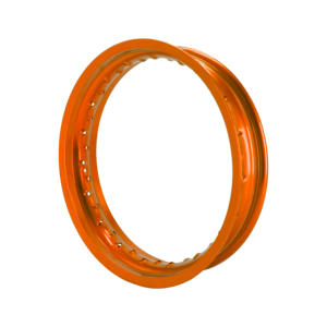 Llantas de Aluminio Aleación 7116 T6 de 17 Pulgadas <span class=keywords><strong>para</strong></span> Supermoto, Color Naranja - Product Image 1