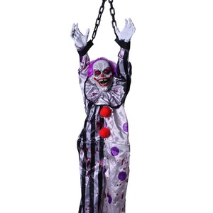 DAMAI Halloween Decorations Electric Voice Control Hanging Ghost Clown and Haunted House with Secret Room Horror Layout Props - Product Image 4
