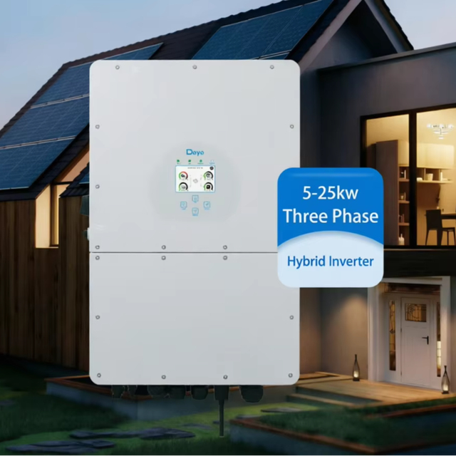 Deye Hybrid Inverter for Household Use Three Phase Hybrid Solar Energy System 5-25KW 6 Time Periods for Battery Charging IP65