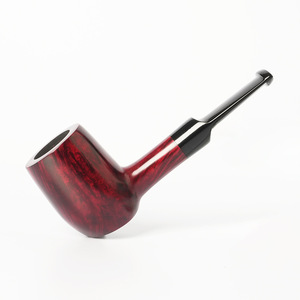 Muxiang Briarwood Smoking Pipe Straight 3mm Filter Saddle Mouthpiece Handmade Solid Wood Tobacco Pipe - Product Image 4