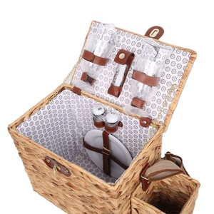 Cesto <span class=keywords><strong>de</strong></span> mimbre pequeño para <span class=keywords><strong>2</strong></span> personas, cesta con tapa - Product Image 3
