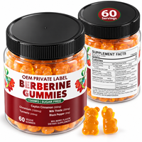 Gummies deBerbérine HCL avecCannelle deCeylan pour le Métabolisme et la Santé Digestive Intestinale 60 Gummies Marque Privée OEM