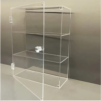 Vitrines en acrylique personnalisées transparentes ou colorées, boîte de rangement en acrylique multicouche, armoires en acrylique