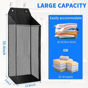 Foldable Household Hanging <b>Storage</b> Bag Rectangle Dust Cover Organizer for Clothing Handbags Convenient Closet <b>Storage</b> Solution - Product Image 3