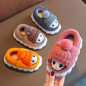 Women's Canvas Cotton Fluffy Cute Puppy-pattern Winter Warm Eco-friendly Slip-resistant Plastic-soled Plush Evergreen Outdoor - Product Image 4