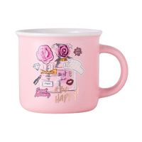 Mug à café en céramique pour enfants, personnalisé par l'usine Rslee, en forme d'objectif d'appareil photo, vente en gros de mugs à café.